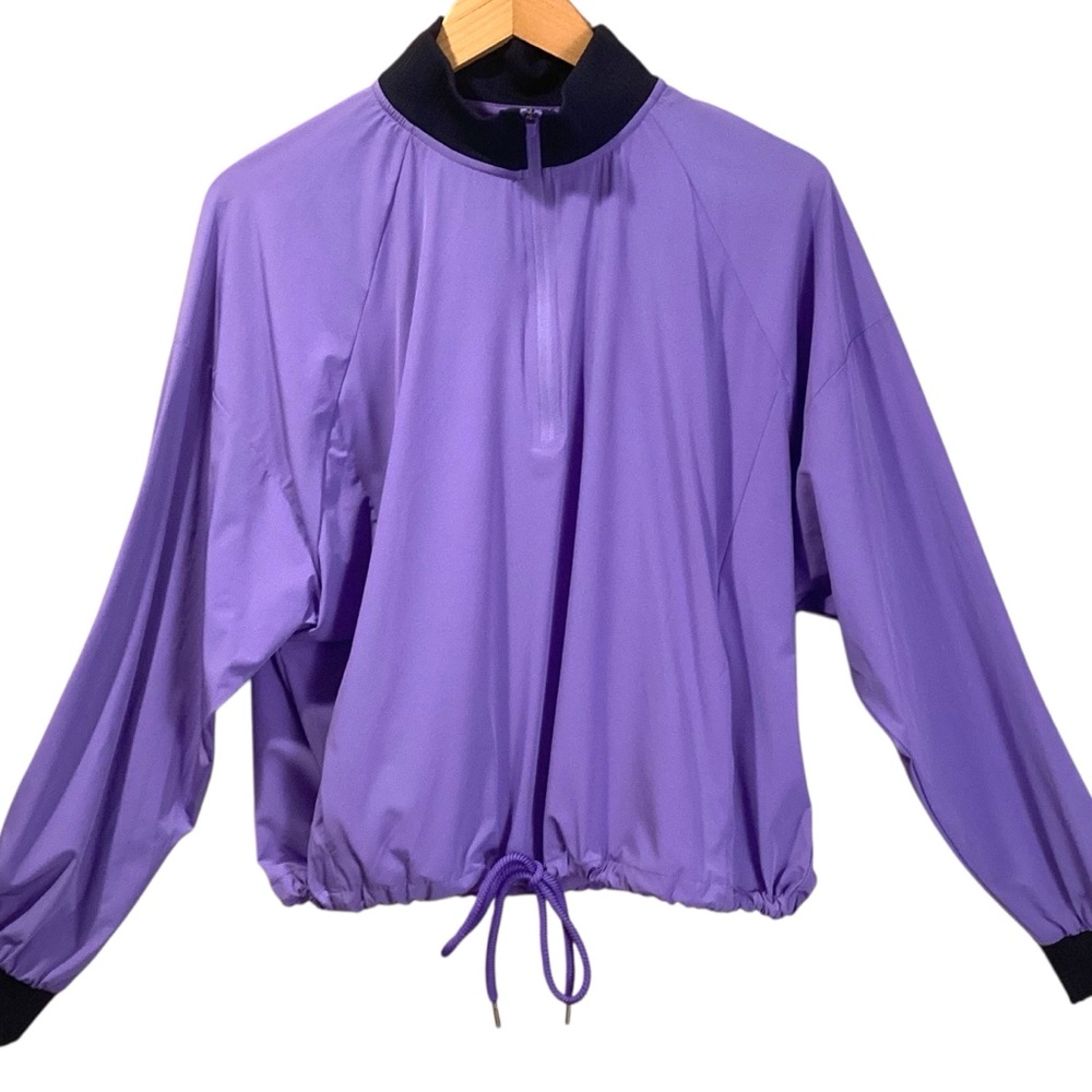 Senita Athletics Featherweight Pullover‎ Nylon Windbreaker, Iris Color Size XS